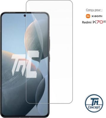 Protège écran TM CONCEPT Verre trempé pour Xiaomi Redmi K70E Protège écran TM CONCEPT Verre trempé pour Xiaomi Redmi K70E