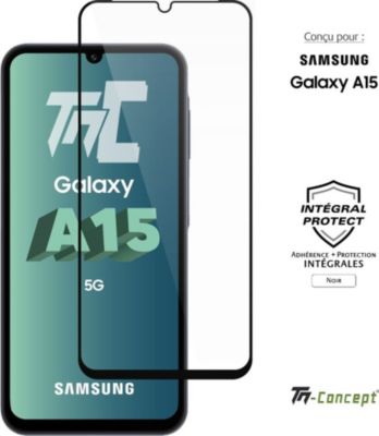 Protège écran TM CONCEPT Verre trempé pour Samsung A15 - Noir Protège écran TM CONCEPT Verre trempé pour Samsung A15 - Noir