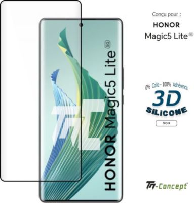Protège écran TM CONCEPT Verre trempé Honor Magic 5Lite Full Glue