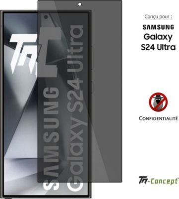 Protège écran TM CONCEPT Verre trempé pour Samsung S24 Ultra Priv