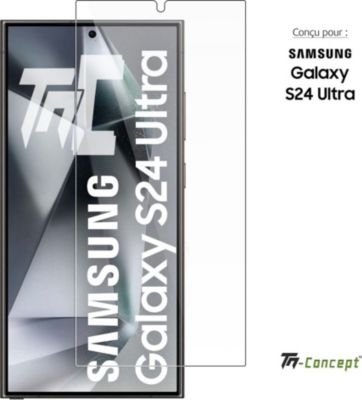 Protège écran TM CONCEPT Verre trempé pour Samsung S24 Ultra Protège écran TM CONCEPT Verre trempé pour Samsung S24 Ultra