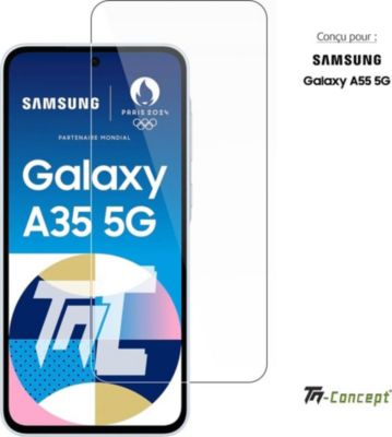Protège écran TM CONCEPT Verre trempé pour Samsung A35 TM Concept