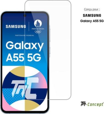 Protège écran TM CONCEPT Verre trempé pour Samsung A55 TM Concept