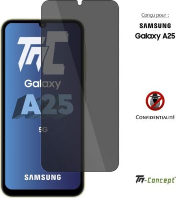 Protège écran TM CONCEPT Verre trempé teinté pour Samsung A25 5G Protège écran TM CONCEPT Verre trempé teinté pour Samsung A25 5G