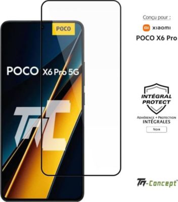 Protège écran TM CONCEPT Verre trempé pour Xiaomi Poco X6Pro Noir