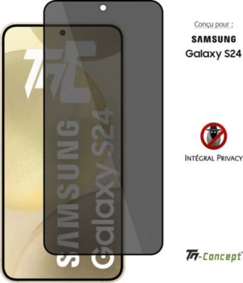 Protège écran TM CONCEPT Verre trempé pour Samsung S24 Noir Privé Protège écran TM CONCEPT Verre trempé pour Samsung S24 Noir Privé
