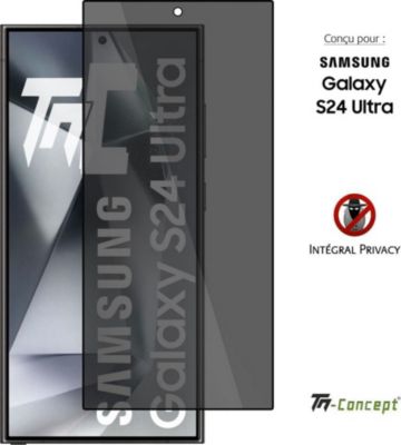 Protège écran TM CONCEPT Verre trempé pour Samsung S24 Ultra Priv