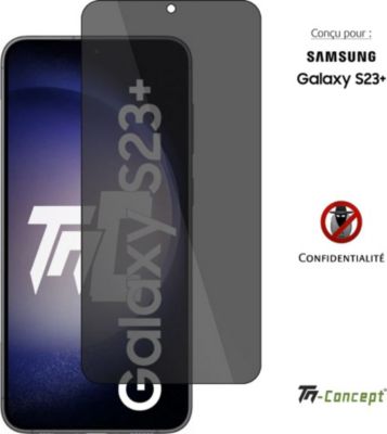 Protège écran TM CONCEPT Verre trempé teinté pour Samsung S23Plus Protège écran TM CONCEPT Verre trempé teinté pour Samsung S23Plus