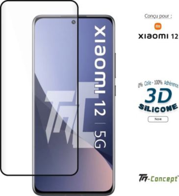 Protège écran TM CONCEPT Verre trempé 3D pour Xiaomi 12 Full Glue