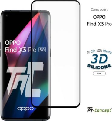 Protège écran TM CONCEPT Verre trempé pour Find X3 Pro Full Glue Protège écran TM CONCEPT Verre trempé pour Find X3 Pro Full Glue