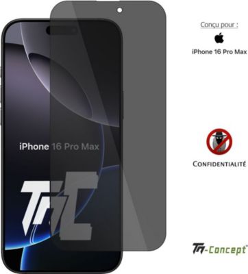 Protège écran TM CONCEPT Verre trempé teinté pour iPhone16Pro Max Protège écran TM CONCEPT Verre trempé teinté pour iPhone16Pro Max