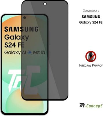 Protège écran TM CONCEPT Verre trempé Privacy pour Samsung S24FE Protège écran TM CONCEPT Verre trempé Privacy pour Samsung S24FE