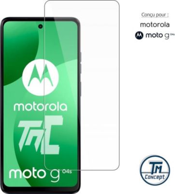 Protège écran TM CONCEPT Verre trempé pour Motorola Moto G04s