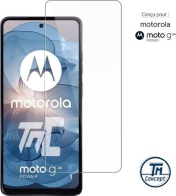 Protège écran TM CONCEPT Verre trempé pour Motorola Moto G24Power