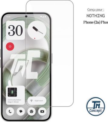 Protège écran TM CONCEPT Verre trempé pour Nothing Phone 2a Plus