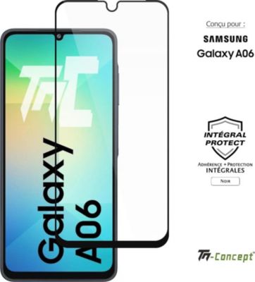 Protège écran TM CONCEPT Verre trempé pour Samsung A06 - Noir Protège écran TM CONCEPT Verre trempé pour Samsung A06 - Noir