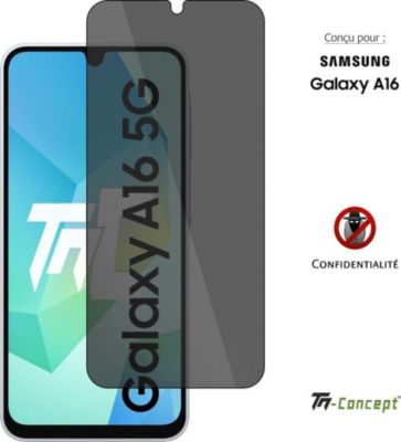 Protège écran TM CONCEPT Verre trempé teinté pour Samsung A16