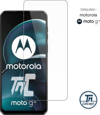Protège écran TM CONCEPT Verre trempé pour Motorola Moto G14® Protège écran TM CONCEPT Verre trempé pour Motorola Moto G14®