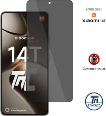 Protège écran TM CONCEPT Verre trempé teinté pour Xiaomi 14T
