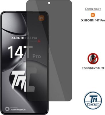 Protège écran TM CONCEPT Verre trempé teinté pour Xiaomi 14T Pro