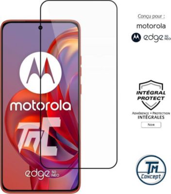 Protège écran TM CONCEPT Verre trempé pour Moto Edge 50 Neo Noir