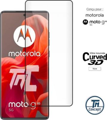 Protège écran TM CONCEPT Verre trempé 3D pour Motorola Moto G85
