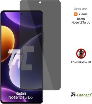 Protège écran TM CONCEPT Verre trempé pour Redmi Note12Turbo Priv