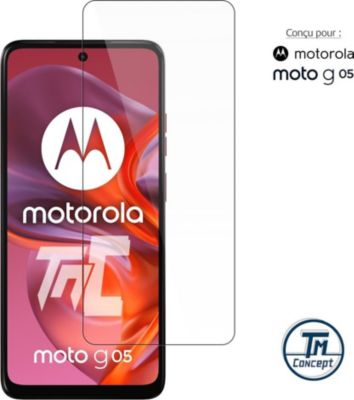 Protège écran TM CONCEPT Verre trempé pour Motorola Moto G05 Protège écran TM CONCEPT Verre trempé pour Motorola Moto G05
