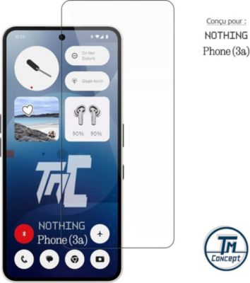 Protège écran TM CONCEPT Verre trempé pour Nothing Phone 3A