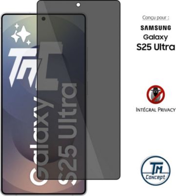 Protège écran TM CONCEPT Verre trempé Privé pour Samsung S25Ultra Protège écran TM CONCEPT Verre trempé Privé pour Samsung S25Ultra