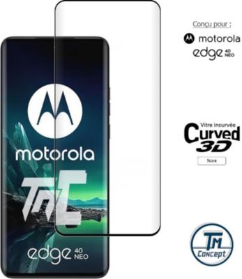 Protège écran TM CONCEPT Verre trempé 3D pour Motorola Edge40 Neo