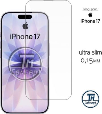 Protège écran TM CONCEPT Verre trempé 0,15mm pour Apple iPhone 17