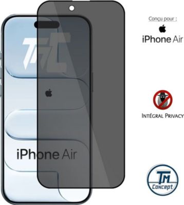 Protège écran TM CONCEPT Verre trempé Privacy pour iPhone Air