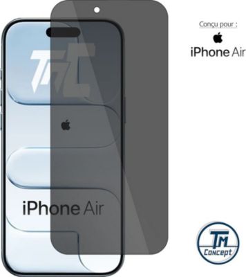 Protège écran TM CONCEPT Verre trempé teinté pour iPhone Air