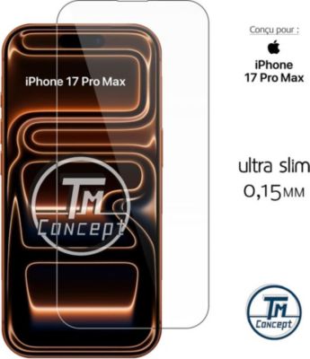 Protège écran TM CONCEPT Verre trempé 0,15mm pour iPhone17Pro Max