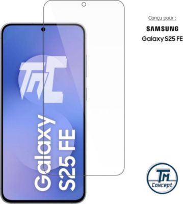 Protège écran TM CONCEPT Verre trempé pour Samsung Galaxy S25 FE
