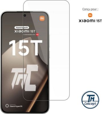 Protège écran TM CONCEPT Verre trempé pour Xiaomi 15T TM-Concept®