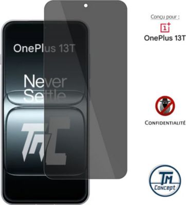 Protège écran TM CONCEPT Verre trempé teinté pour OnePlus 13T