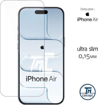 Protège écran TM CONCEPT Verre trempé 0,15mm pour iPhone Air