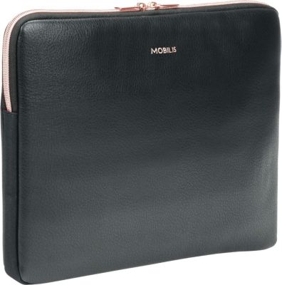 Housse MOBILIS PC/Tablette 14" Simili Cuir Noir/Or Rose