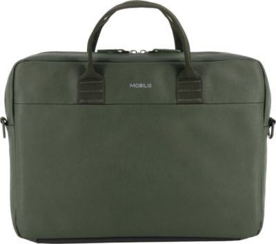 Sacoche MOBILIS Bandoulière PC 11-14" Aspect Cuir Kaki