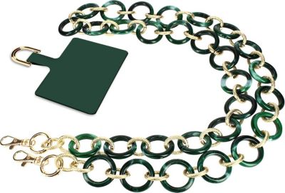 Cordon MOXIE Bijou Téléphone 120cm Athena Vert doré