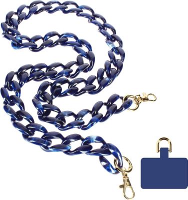 Cordon téléphone MOXIE Bijou Téléphone 120cm Riviera Noir bleu