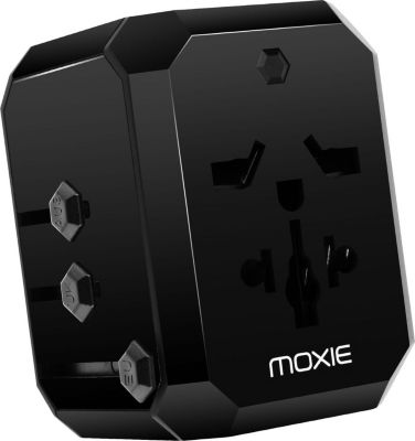 Câble alimentation MOXIE avec 4 Prises + 3 USB + 1 USB C Noir