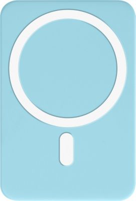 Batterie externe MOXIE Powerbank MagSafe 5000mAh 10W Bleu Clair Batterie externe MOXIE Powerbank MagSafe 5000mAh 10W Bleu Clair