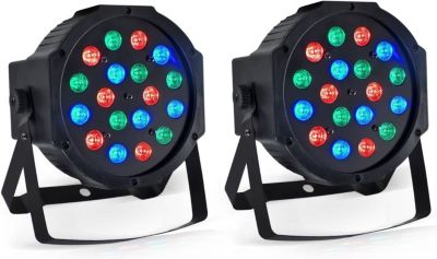 Jeu de lumières PUR LIGHT 2 Jeux lumi-Projec PAR LED 18x1W RGB