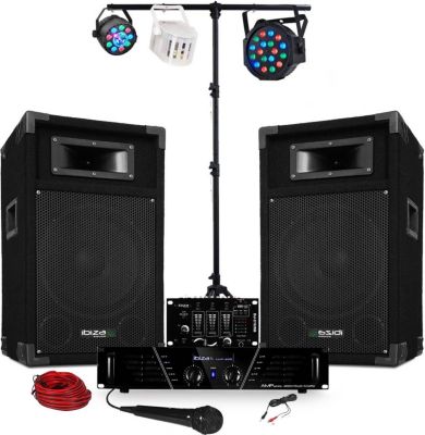 Pack sono IBIZA Pack Sono ampli + enceintes 500W + Table