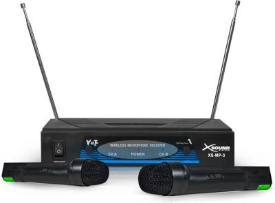 Micro X-SOUND Système 2 mic main VHF 204.8 / 209.0MHz