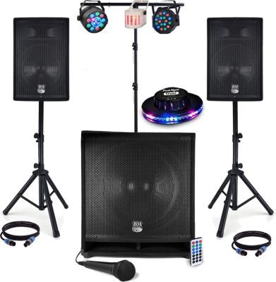 Pack sono BM SONIC Pack sono 2400W BMS1812 + pied + jeux de Pack sono BM SONIC Pack sono 2400W BMS1812 + pied + jeux de