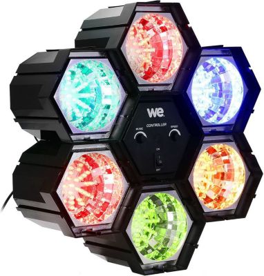 Fx Lab - Jeu de lumière à 6 modules Multicolore LED Effet, Avec Contrôleur  Son et vitesse lumière - Effets à LED - Rue du Commerce